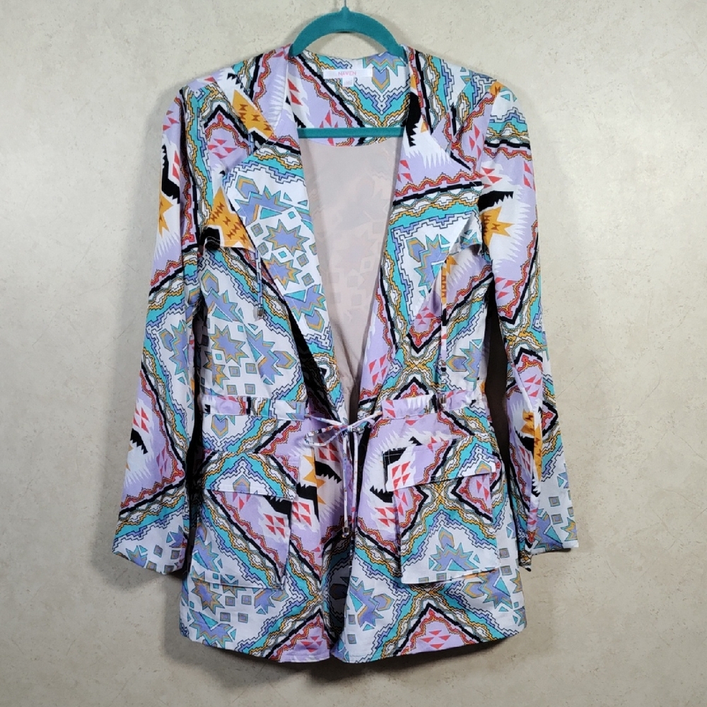 I160 Naven multi-color lightweight casual hooded jacket M